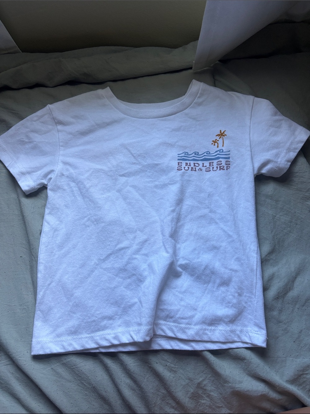 Endless Surf White Kids Short Sleeve Tee